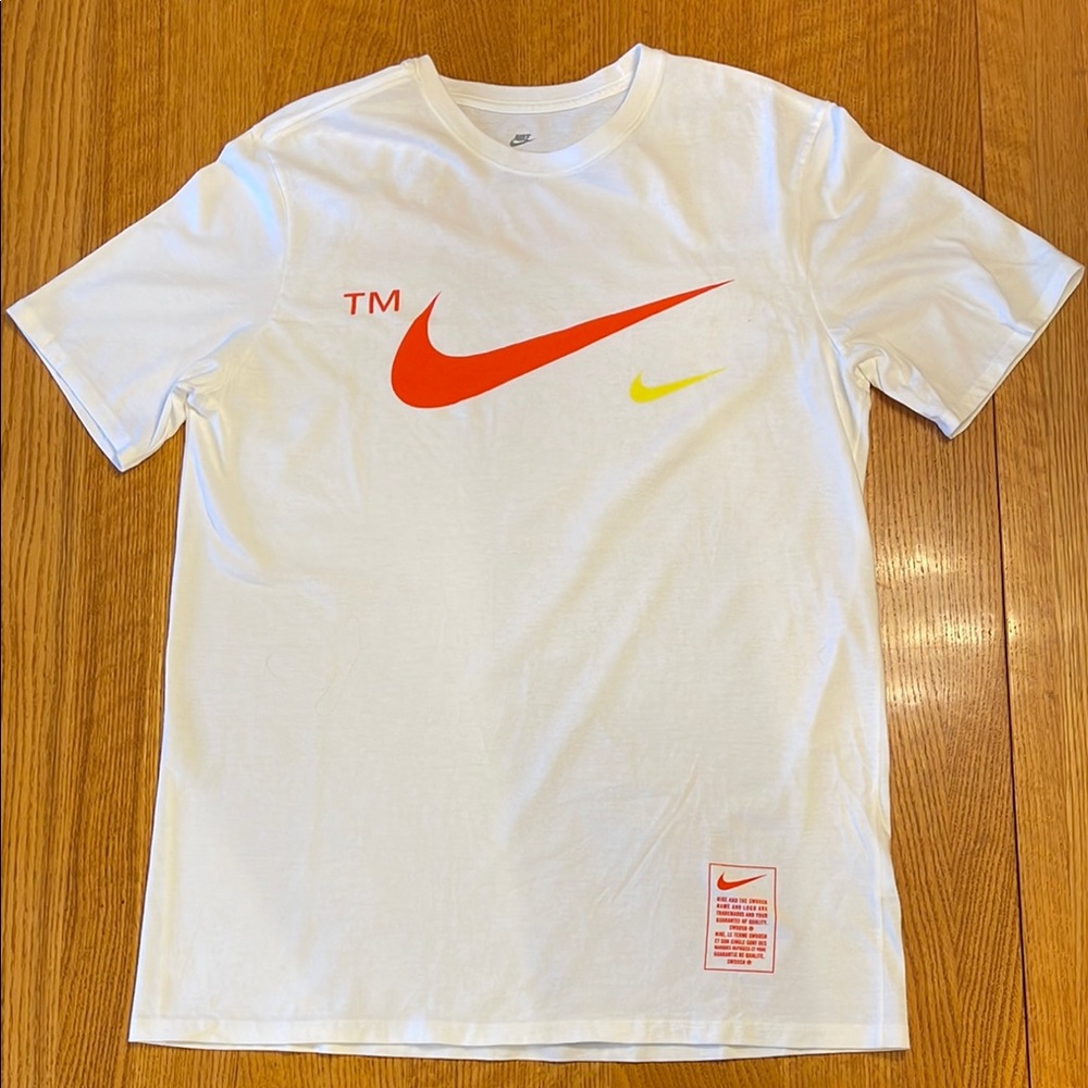 Nike StreetWear NSW White and Red T-Shirt